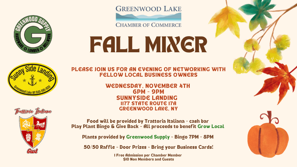 Greenwood Lake Chamber of Commerce Fall Mixer
